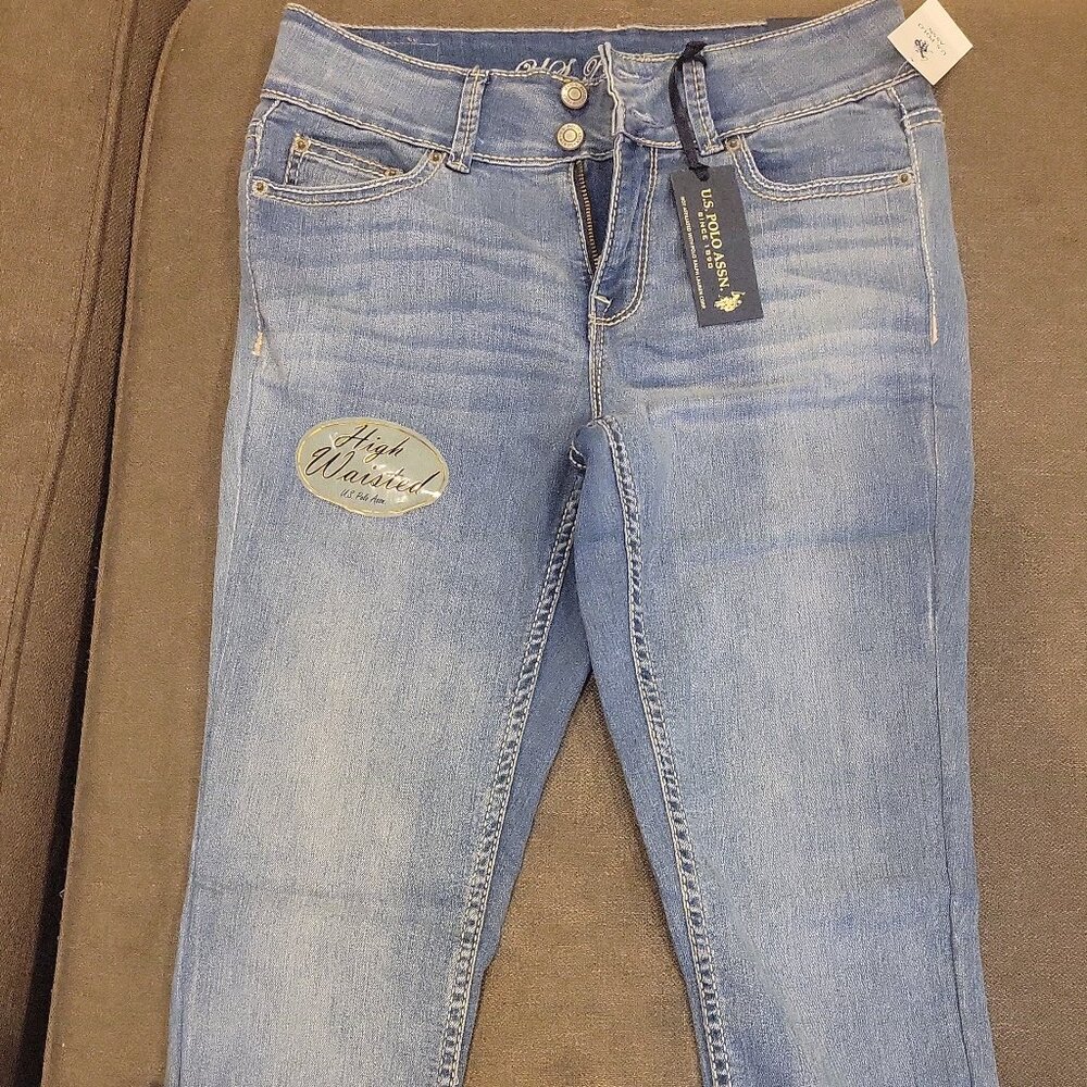 NWT US POLO ASSN. High waisted pants size 5/6